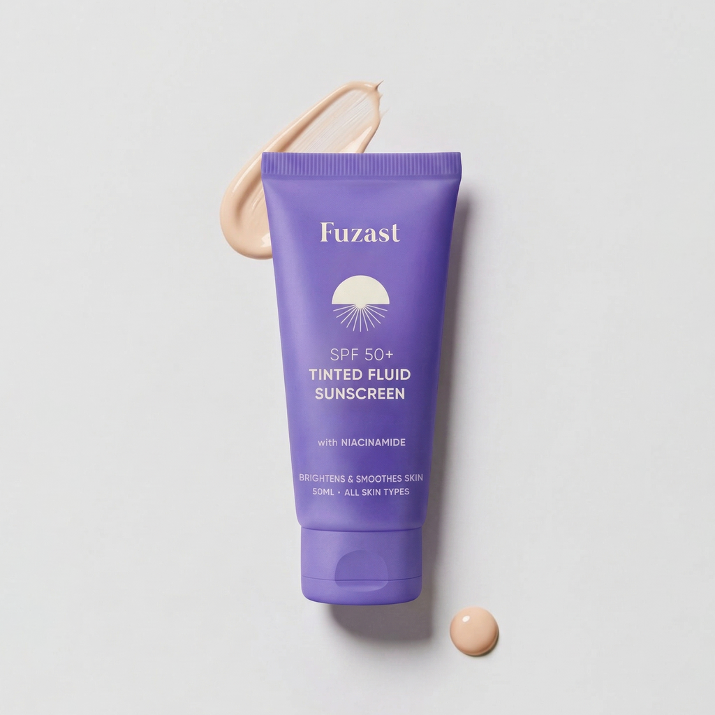 Fuzast® SPF 50 Tinted Fluid Sunscreen with Niacinamide